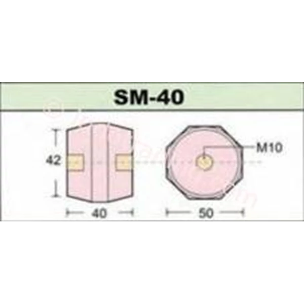 Isolator SM-40 Diameter 50mm x 40mm